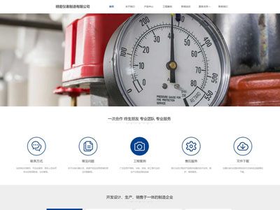 熊岳仪器仪表公司网站建设制作-案例